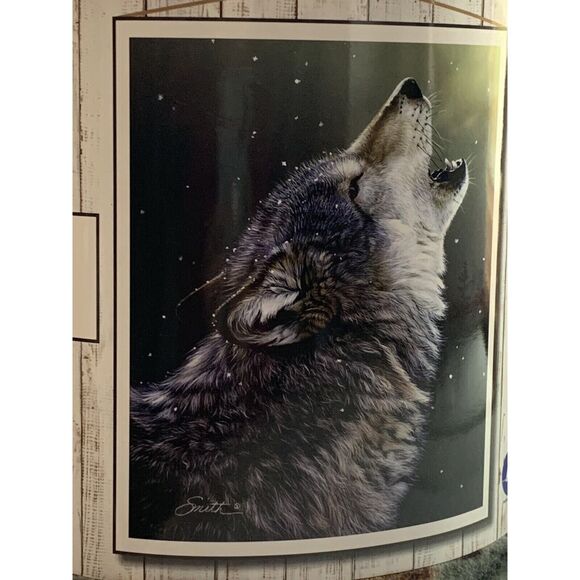 Howling Wolf Throw Blanket Plush Night Sky 50" X 60" Super Soft NEW - Picture 11 of 11